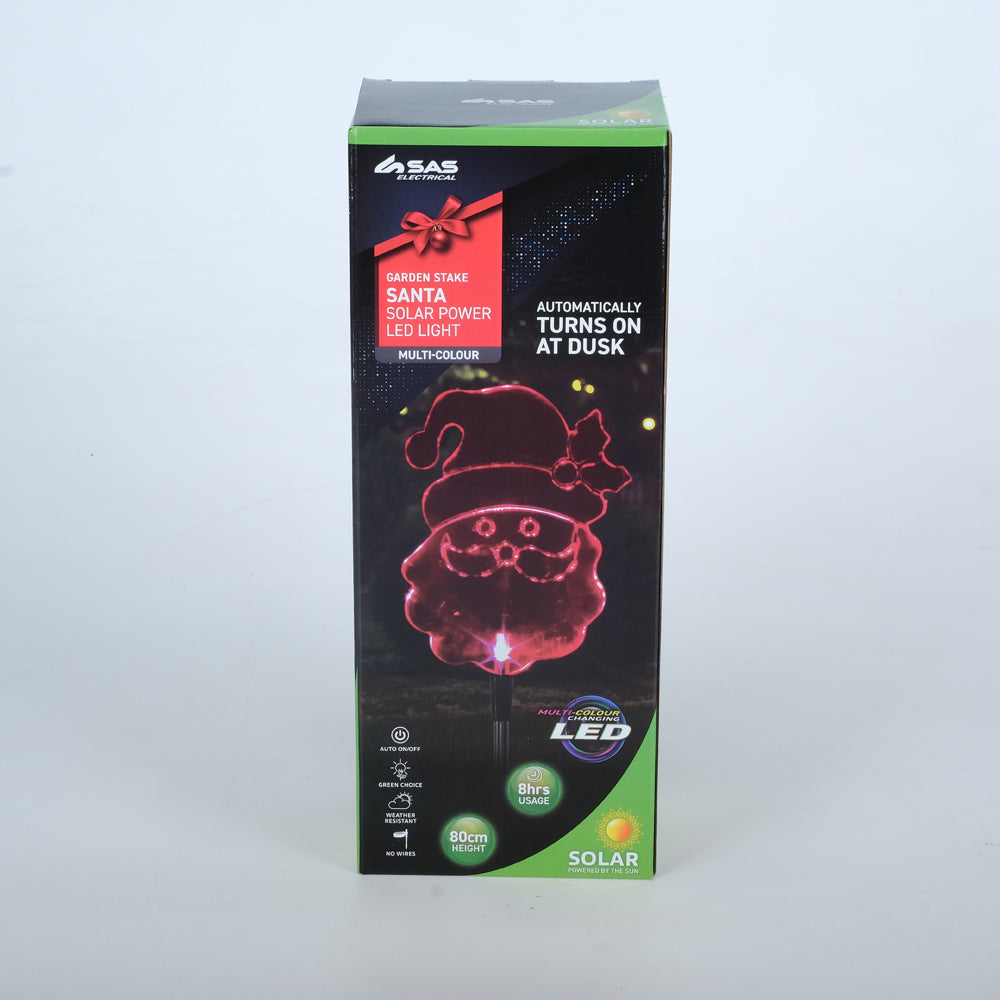 Christmas Solar Stake Light - Santa - Dollars and Sense