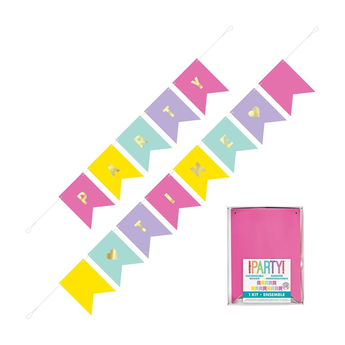 DIY Pennant Garland - Pastel - Dollars and Sense