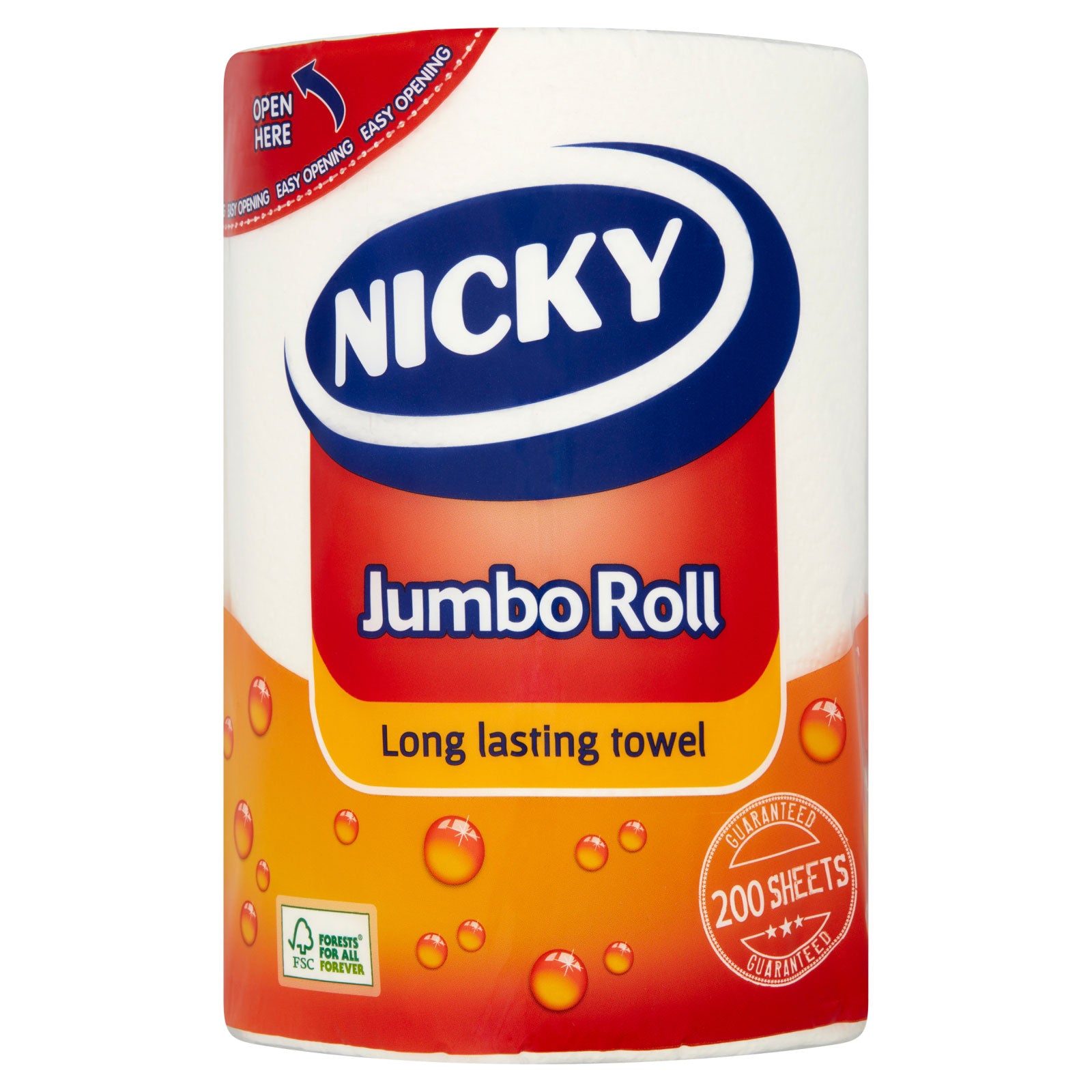 Nicky Jumbo Kitchen Roll - White - Dollars and Sense