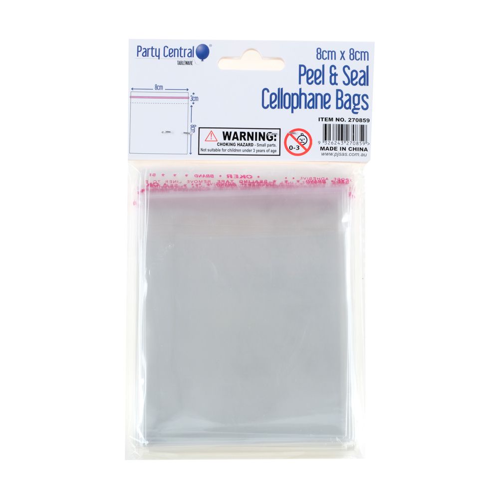 Premium Peel & Seal Cellophane Bags - Dollars and Sense