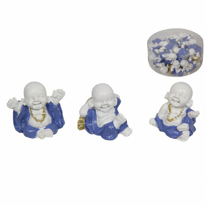 Miniature Blue & White Buddha Figurines - Assorted at Dollars and Sense