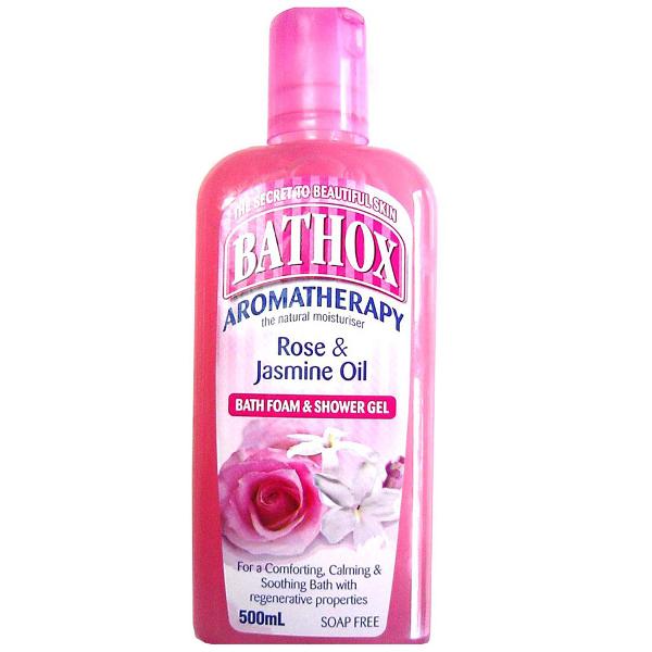Bathox Shower Gel & Bath Foam Rose & Jasmine Oil 500ml