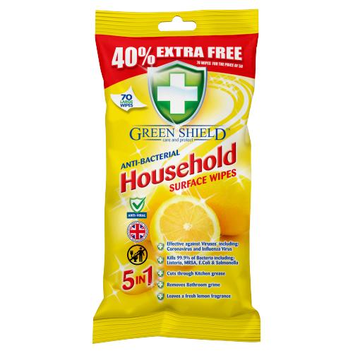 Greenshield - Antibacterial Household Surface Wipes - Dollars and Sense
