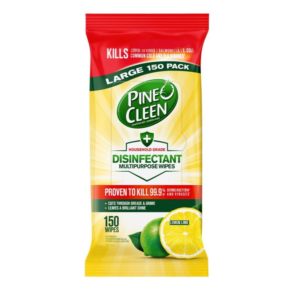 Pine O Cleen Disinfectant Multipurpose Wipes - Lemon & Lime - Dollars and Sense