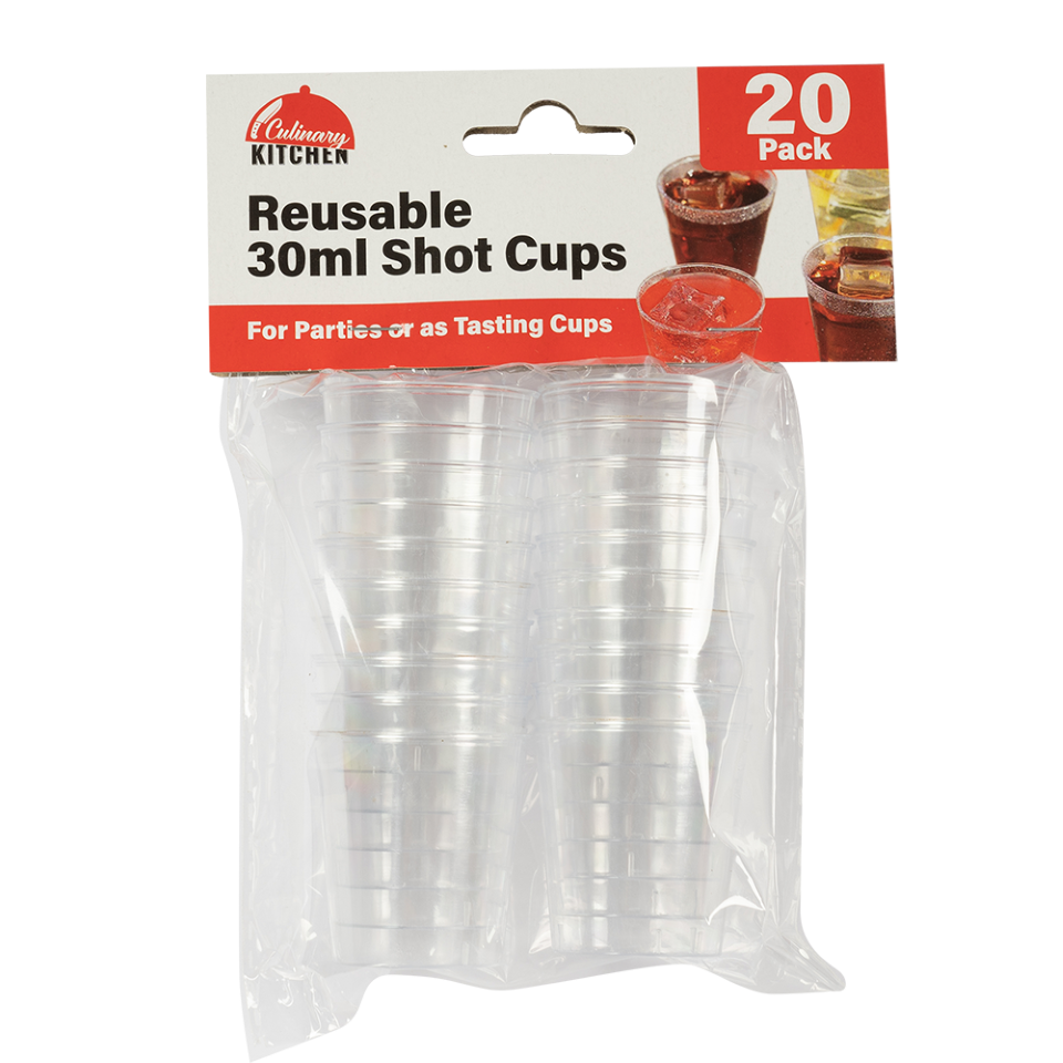 Disposable Shot Glasses - Clear - Dollars and Sense