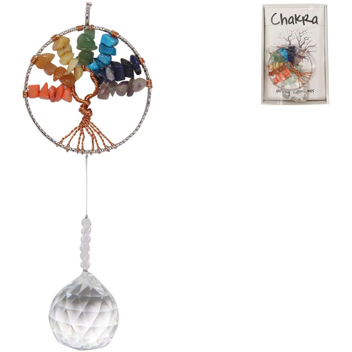 Suncatcher - Tree of Life with Crystals - Dollars and Sense