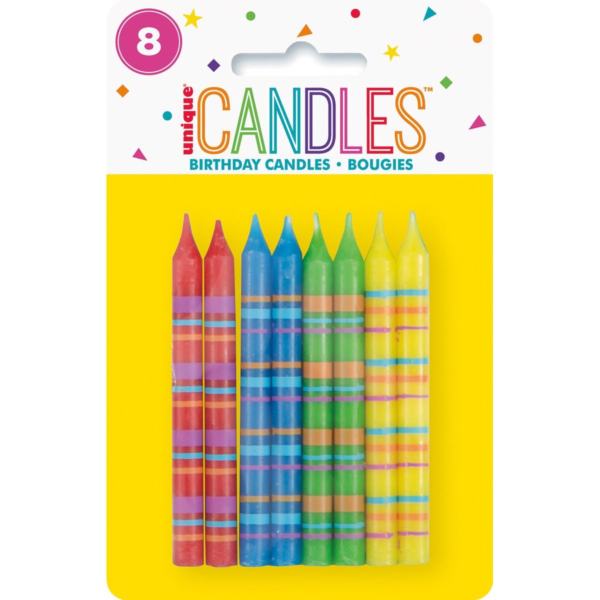 Striped Candles - Dollars and Sense