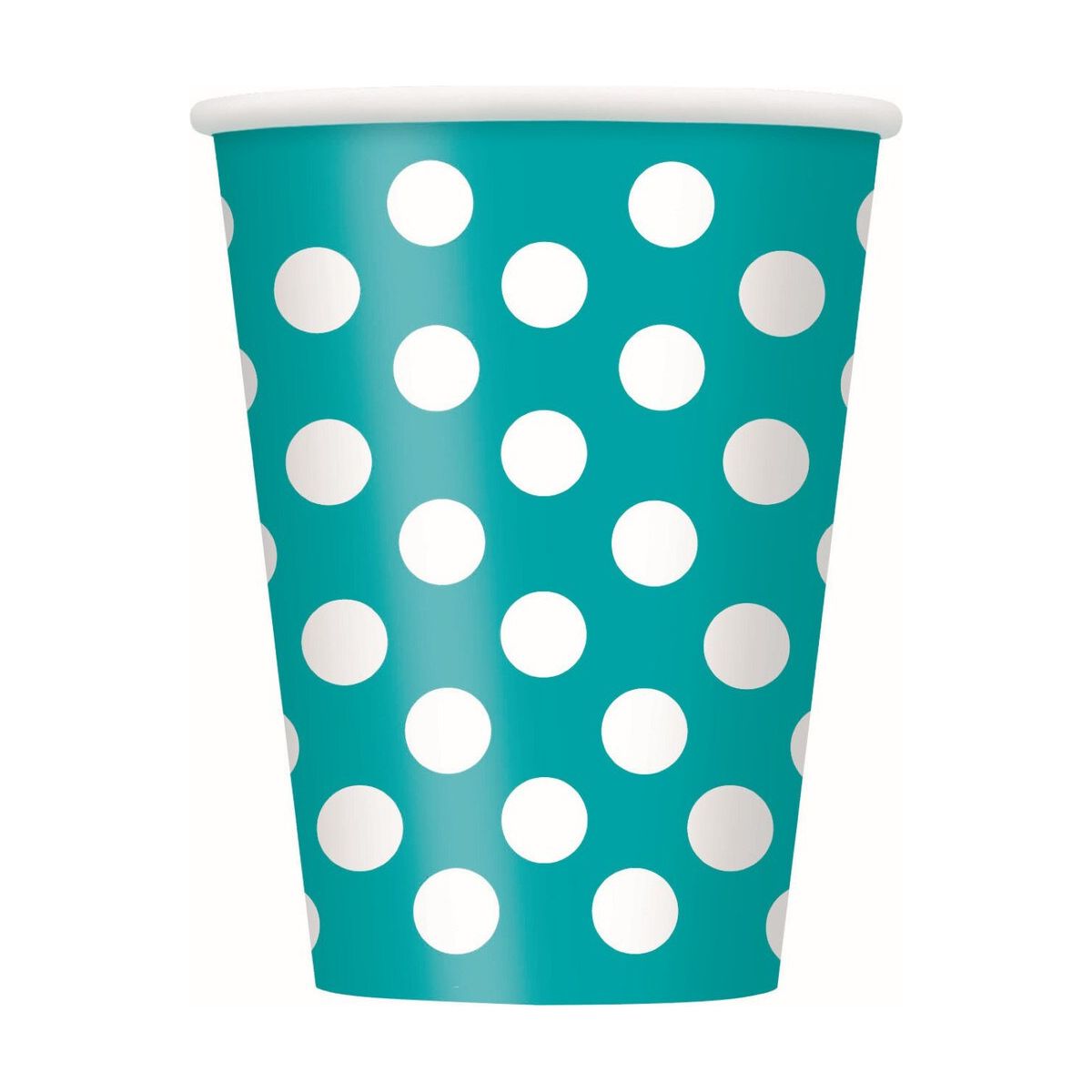 Dots Paper Cups - Caribbean Teal - Dollars and Sense