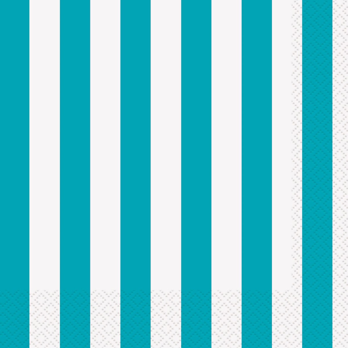 Stripes Beverage Napkins - Caribbean Teal - Dollars and Sense