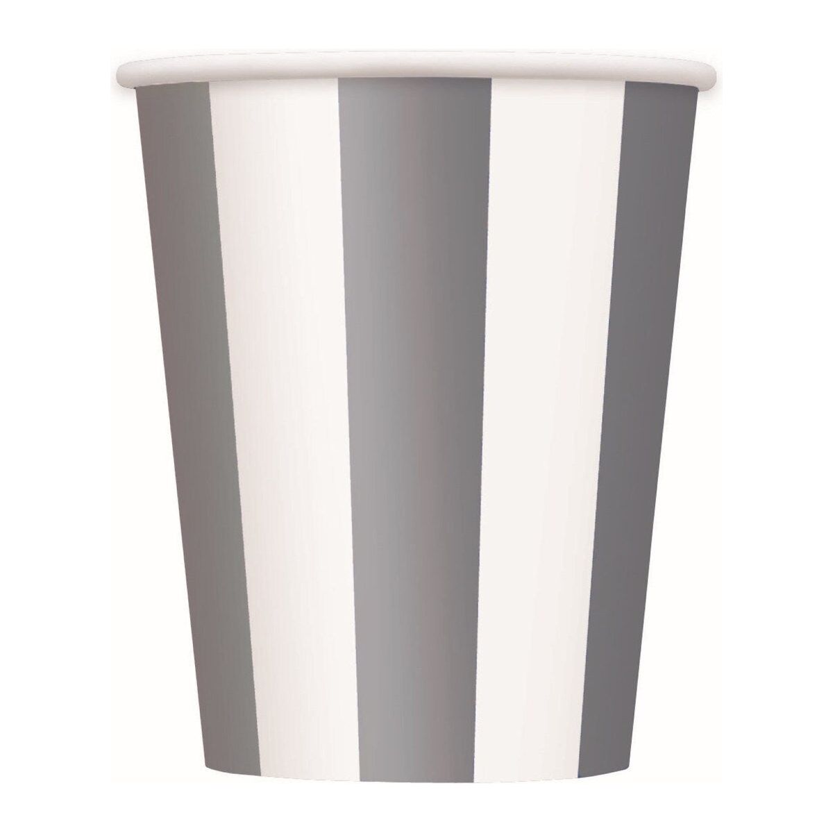 Stripes Paper Cups - Silver - Dollars and Sense
