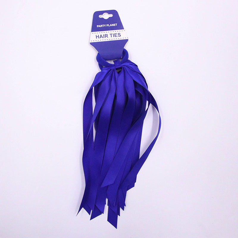 2pk Tassel Hair Ties-Blue