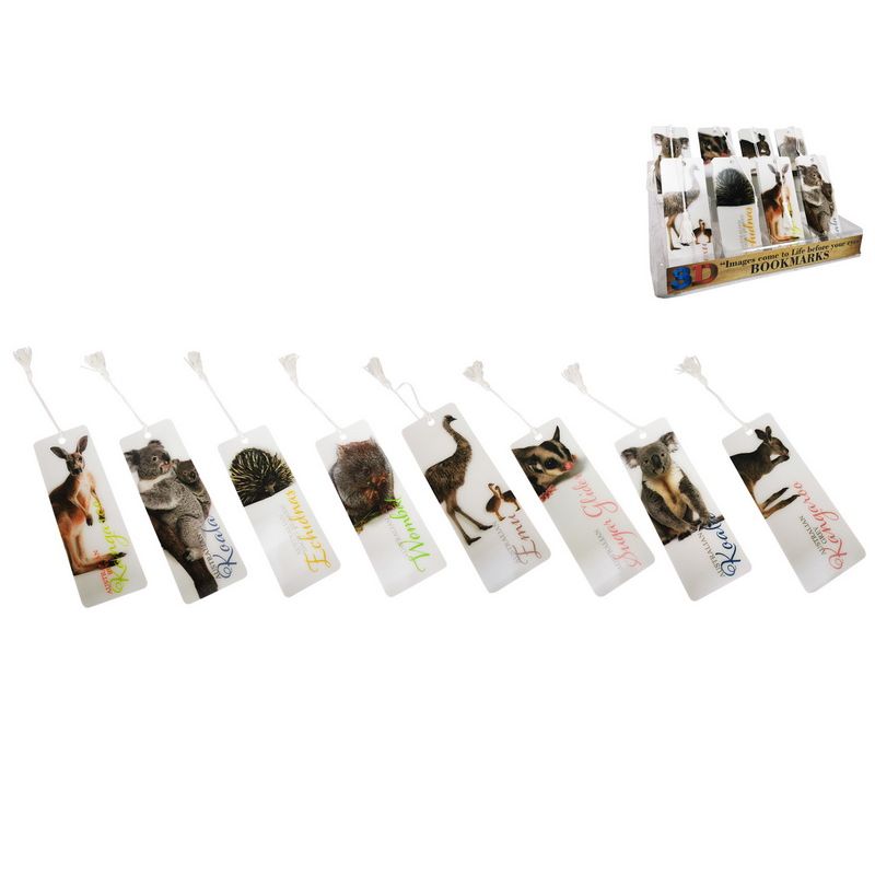 *15cm 3D Australian Animal Bookmarks 8 A