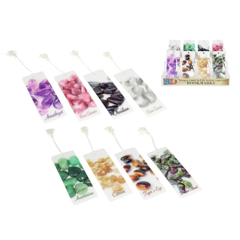 15Cm 3D Gemstone Bookmark SKU 3DBMGEM - Dollars and Sense