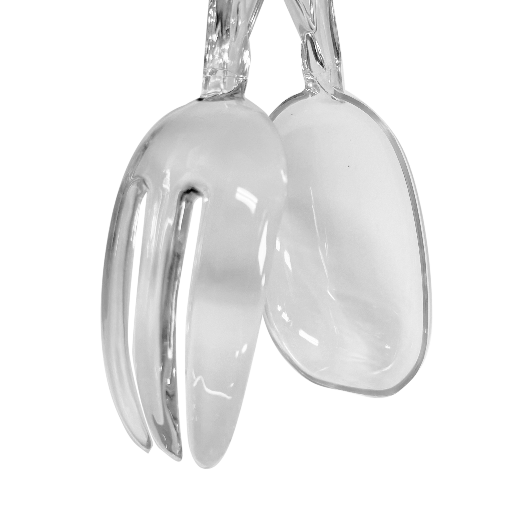 Plastic Salad Tongs - Clear - Dollars and Sense