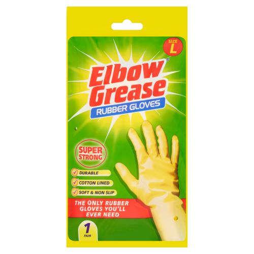 Elbow Grease Super Strong Rubber Gloves - Large - Dollars and Sense