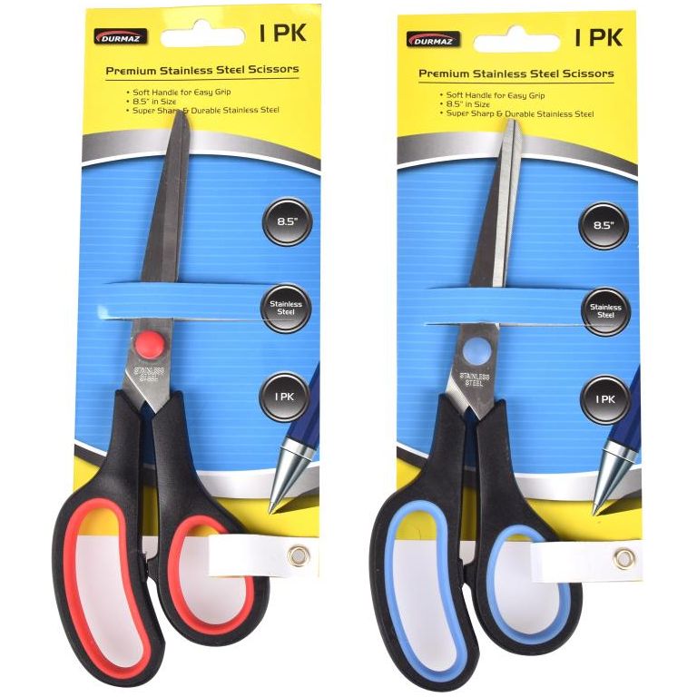 Stainless Steel Scissors - Soft Grip - Dollars and Sense