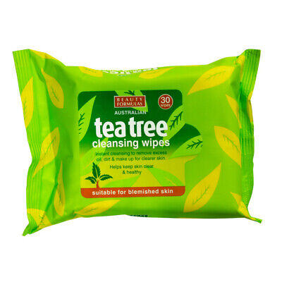 Beauty Formulas Tea Tree - Face Cleansing Wipes - Dollars and Sense