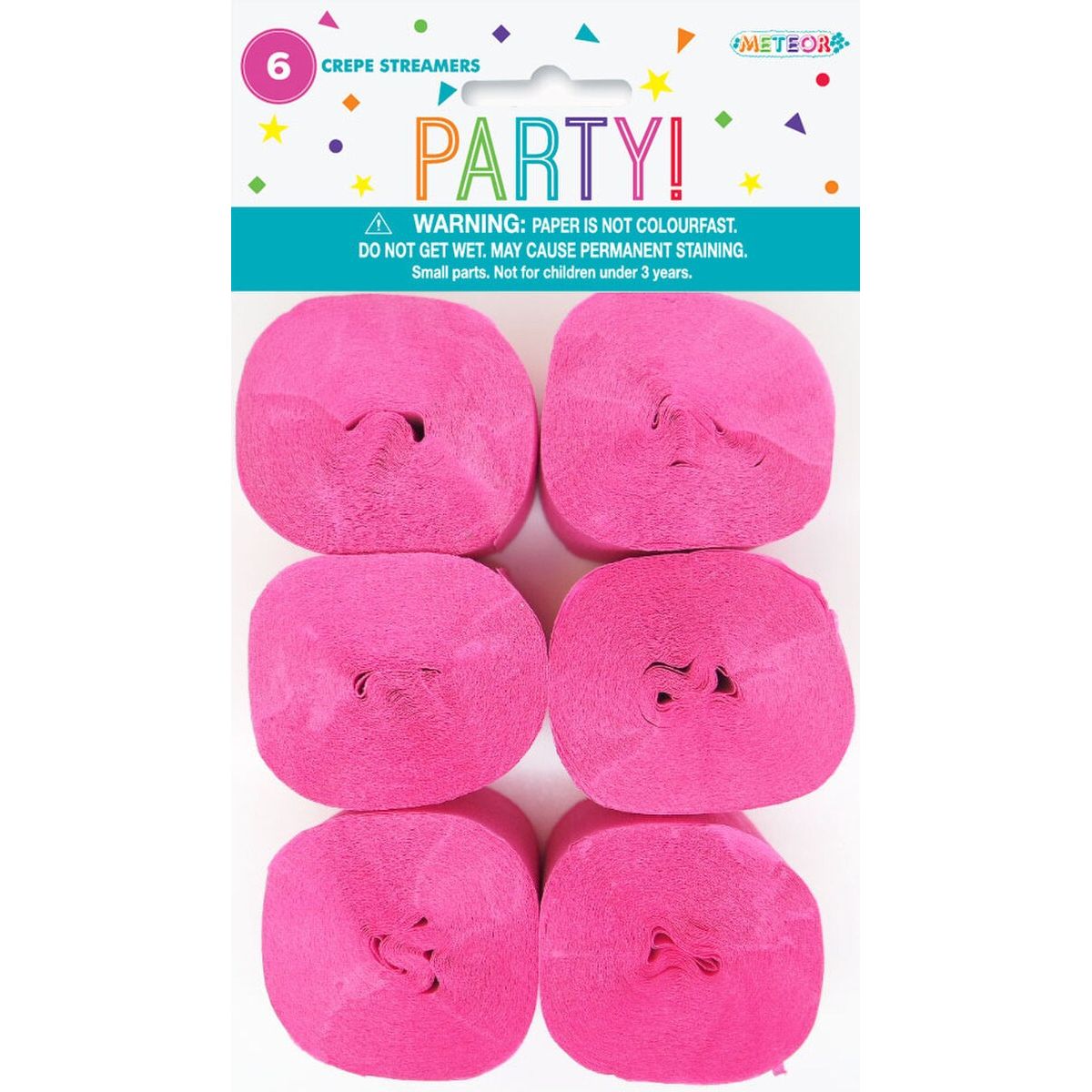 Crepe Streamers - Hot Pink - Dollars and Sense