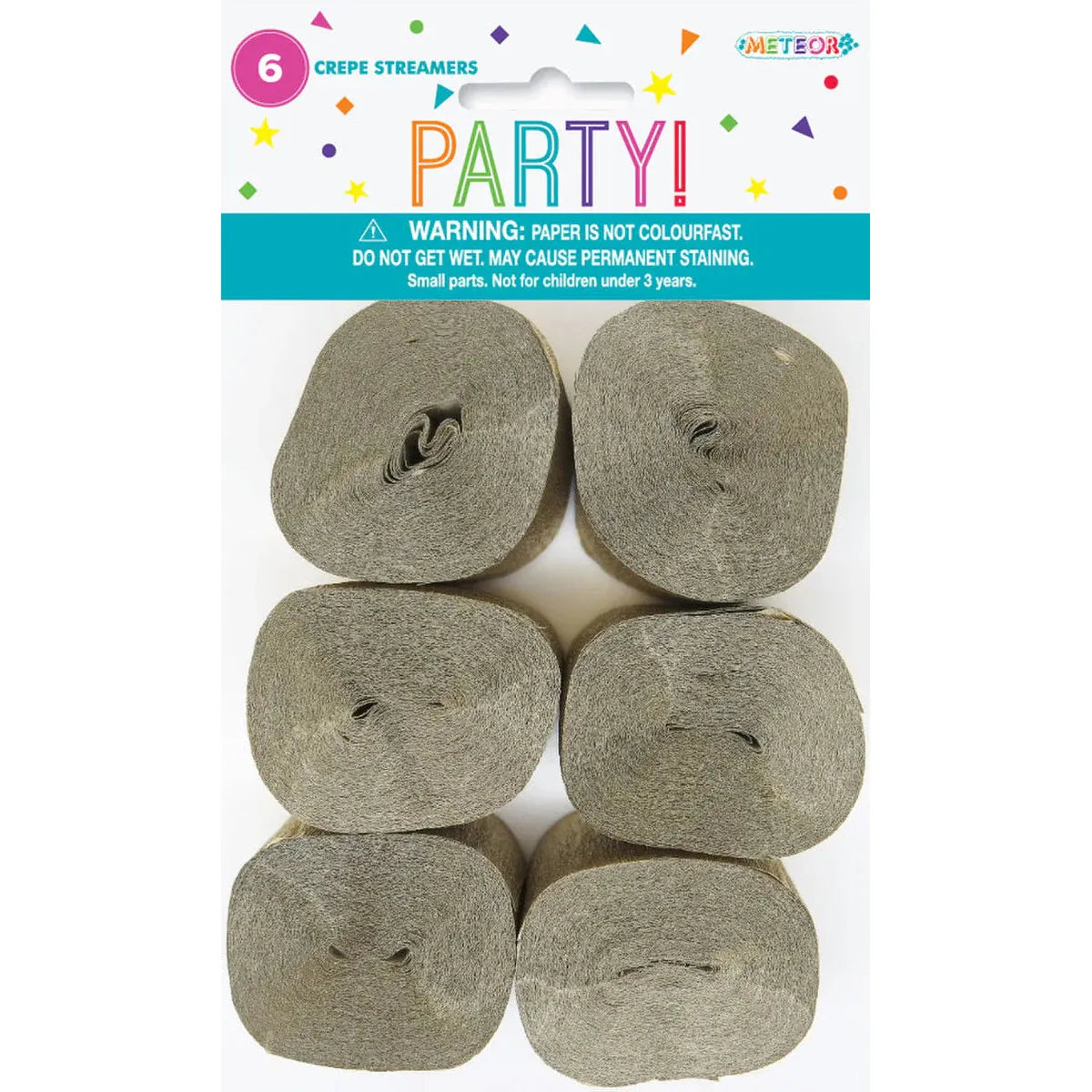 Crepe Streamers - Metallic Gold - Dollars and Sense