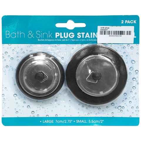 Bath & Sink Plug - Stainless Steel - Dollars and Sense