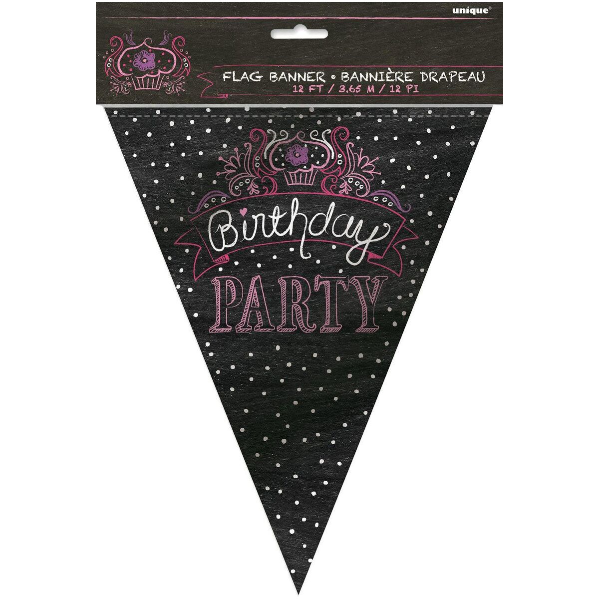 Birthday Sweets Flag Banner - Dollars and Sense