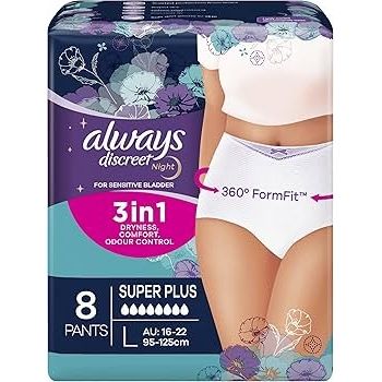 Always pk8 Discreet Underwear Plus Large