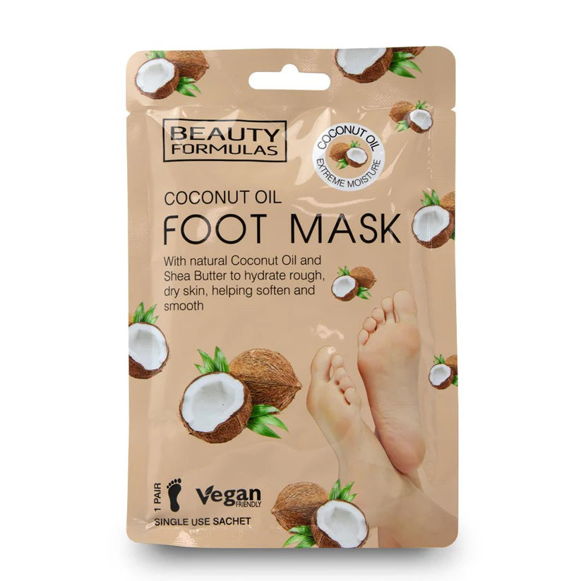 Beauty Formulas - Foot Mask Coconut Oil - Dollars and Sense