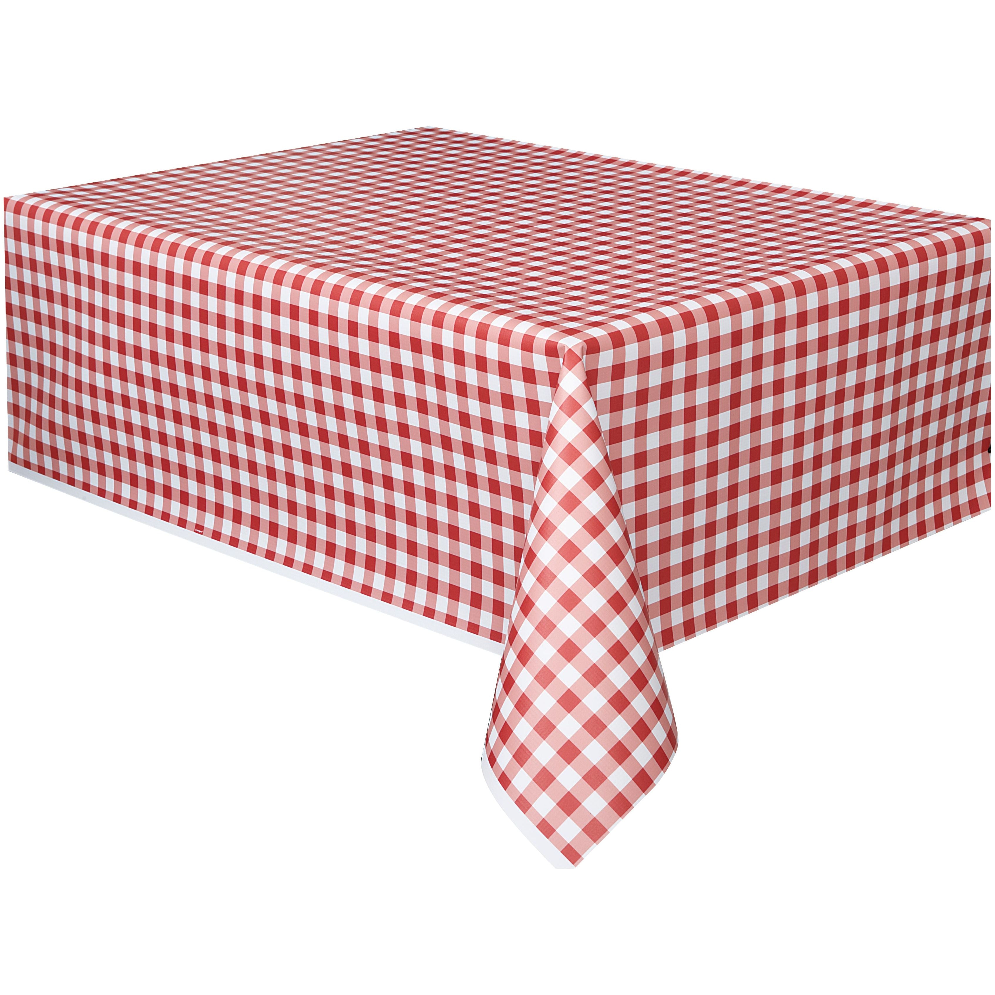 Gingham Tablecover - Red - Dollars and Sense