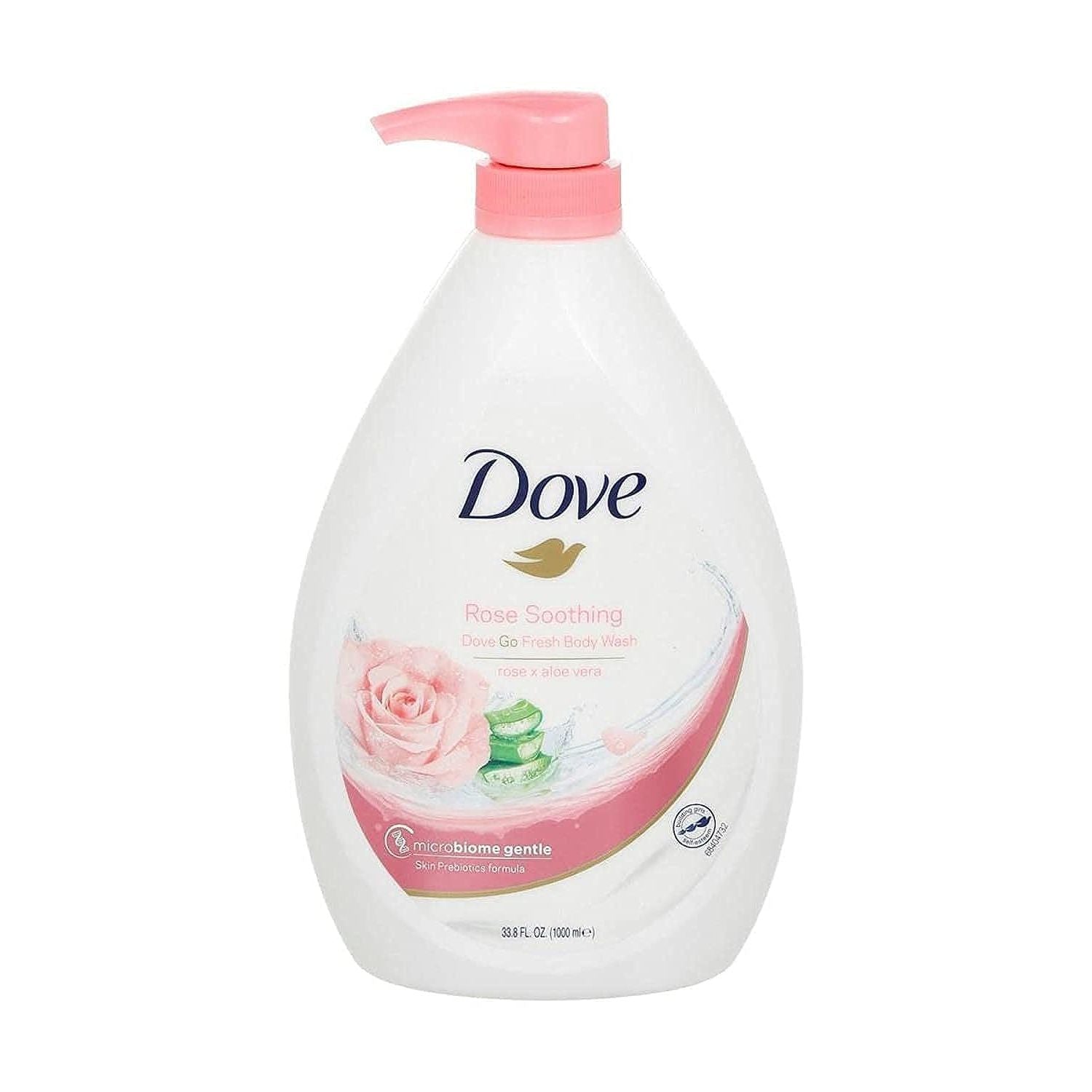 Dove Go Fresh Rose Soothing Body Wash Rose & Aloe Vera - 1L