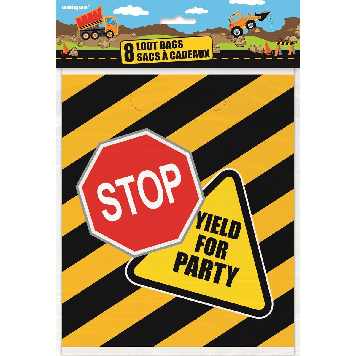 Loot Party Bags - Construction Party Zone - Dollars and Sense