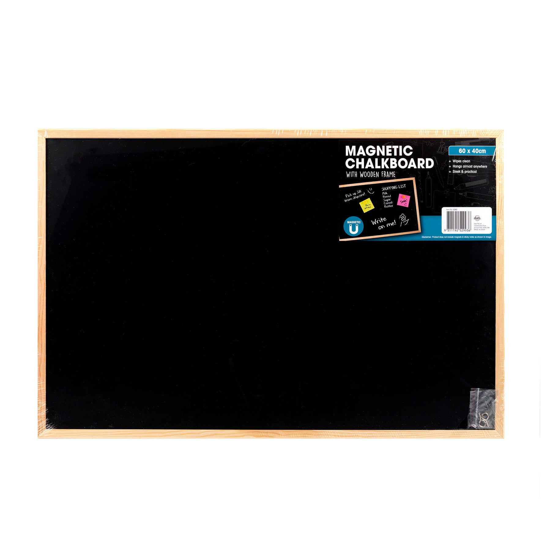 Chalkboard Magnetic - Wooden Frame - Dollars and Sense