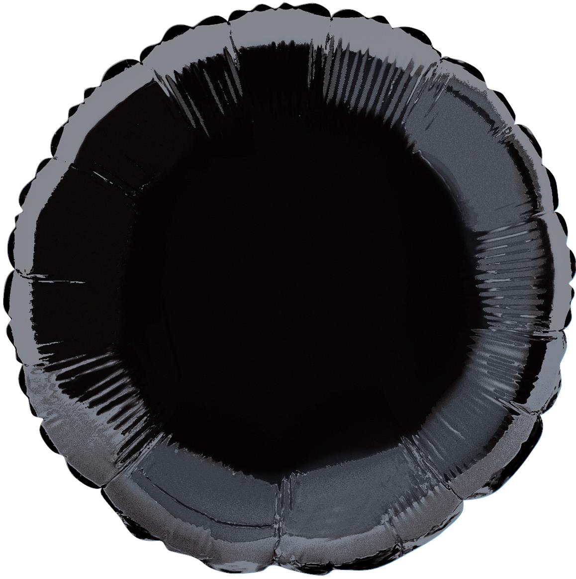 Round Foil Balloon - Black - Dollars and Sense