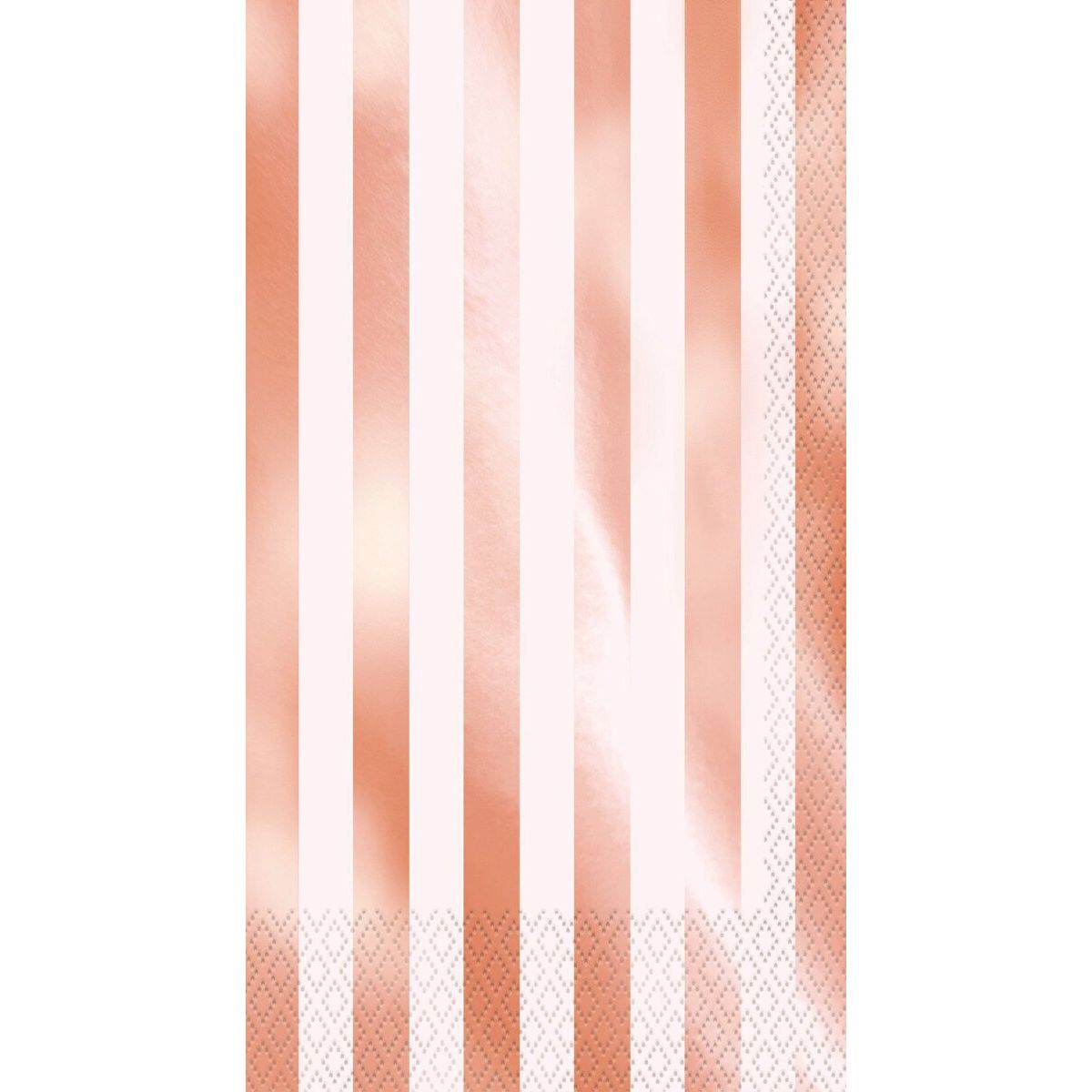 Stripes Guest Napkins - Rose Gold - Dollars and Sense
