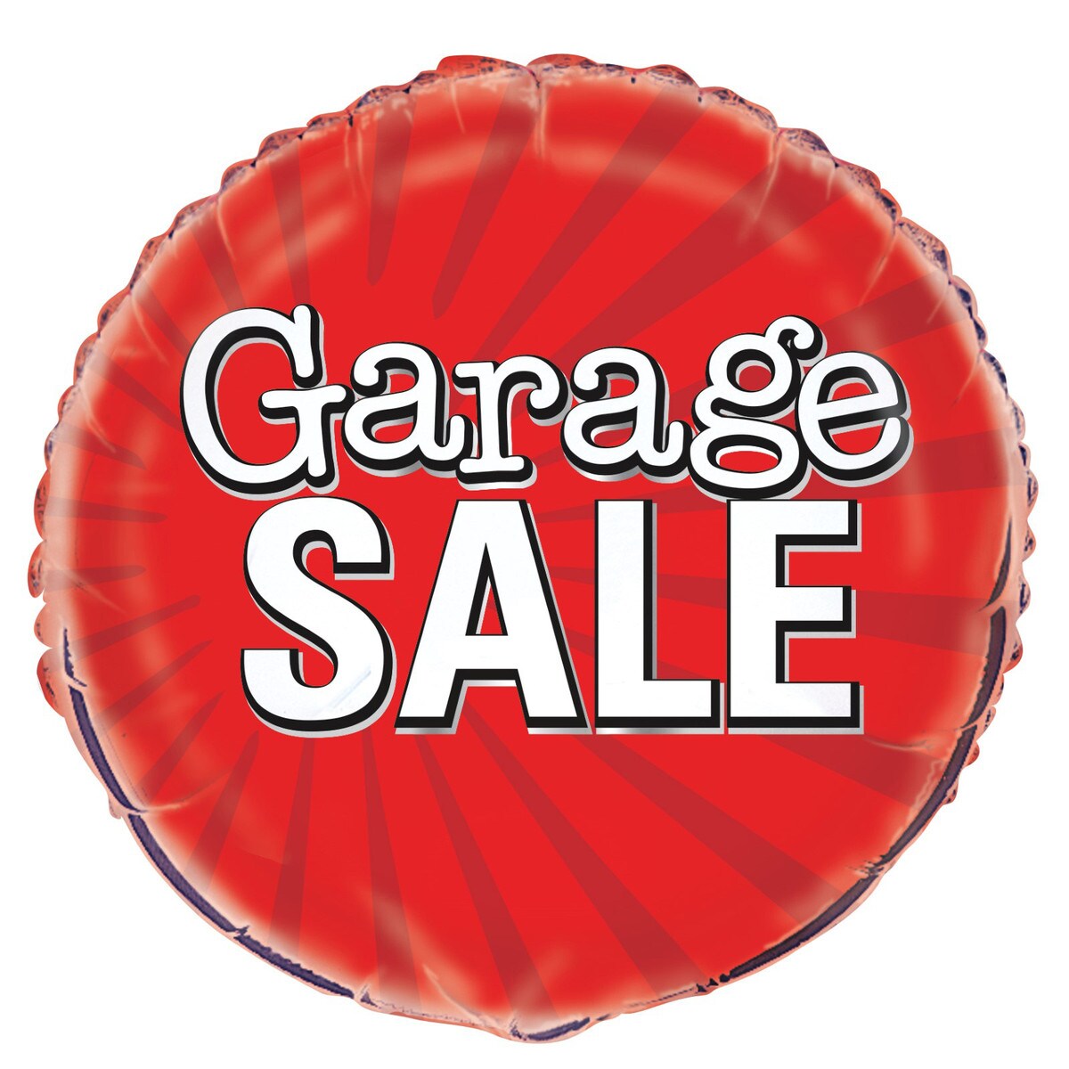 Foil Balloon - Garage Sale - Dollars and Sense