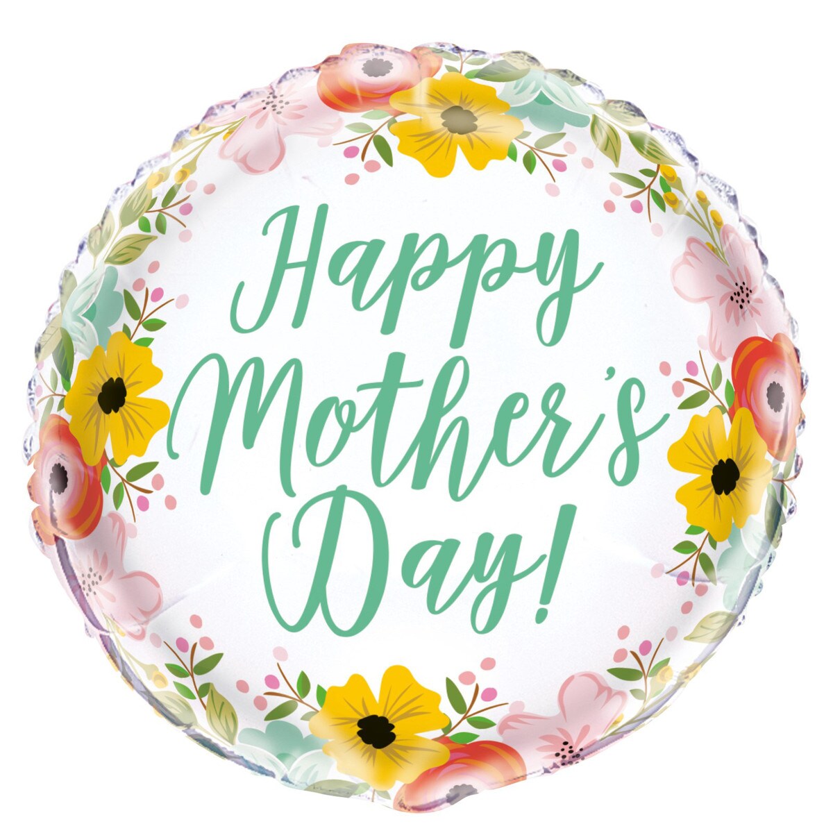 Mother's Day Foil Balloon - Spring Floral - Dollars and Sense
