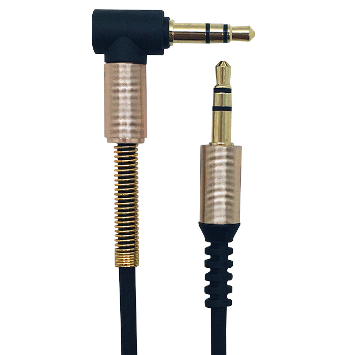 Igear Audio Cable Premium Flexi Bend - Black - Dollars and Sense