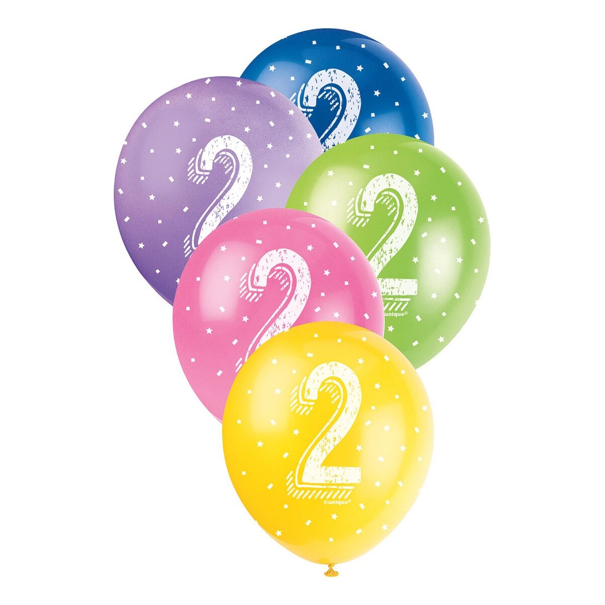 Number 2 Pearl Balloons - Assorted Colours - Dollars and Sense