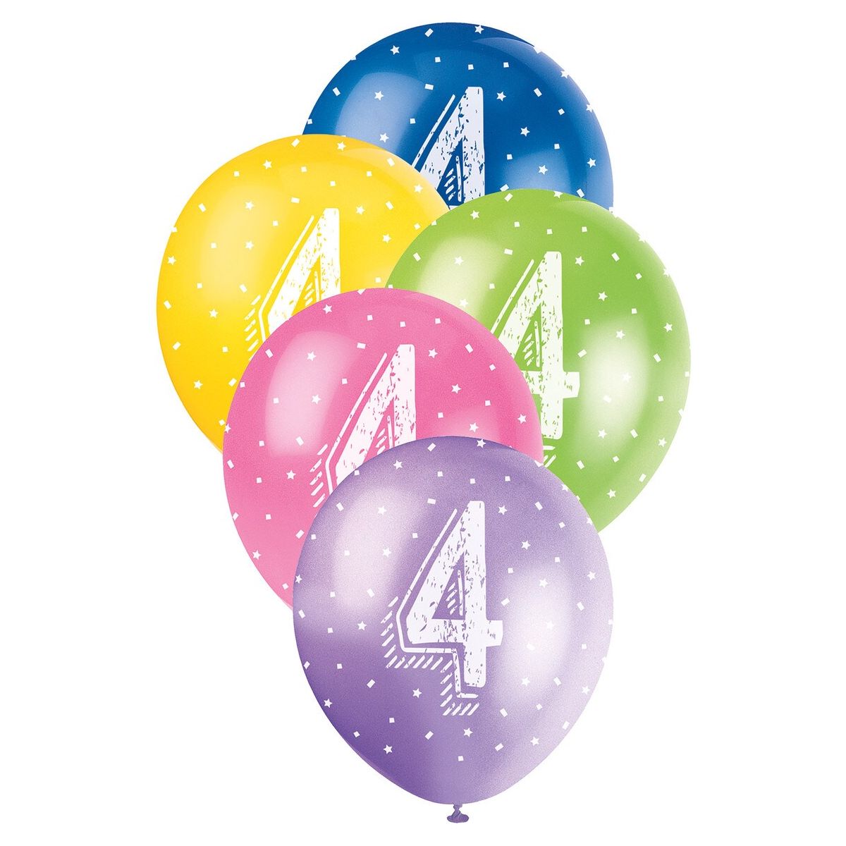 Number 4 Pearl Balloons - Assorted Colours - Dollars and Sense