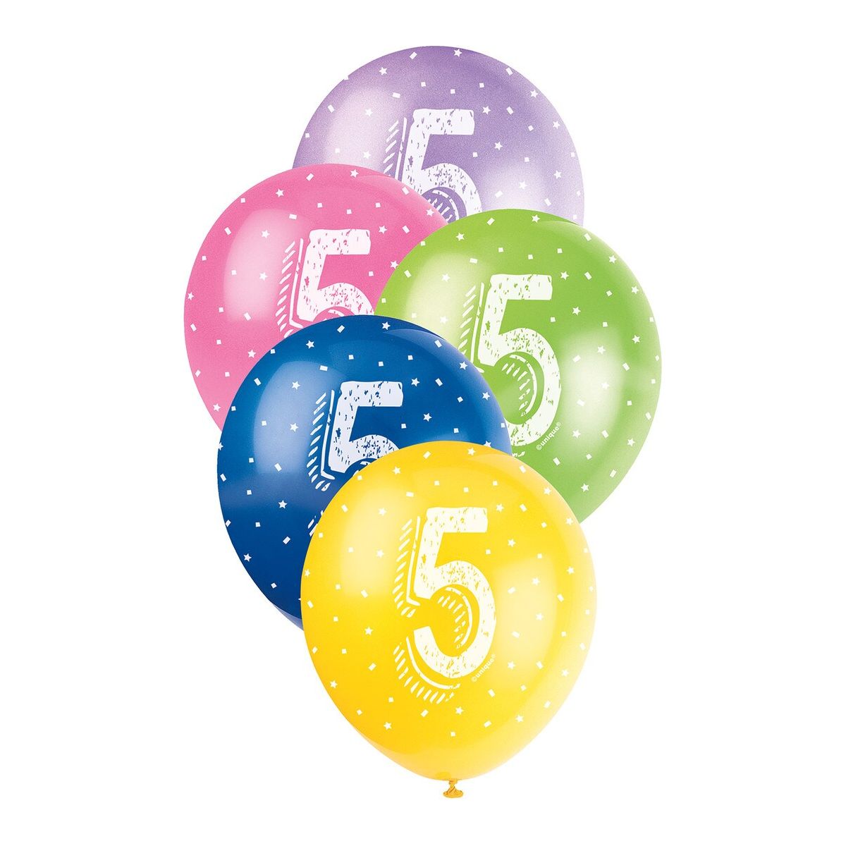 Number 5 Pearl Balloons - Assorted Colours - Dollars and Sense