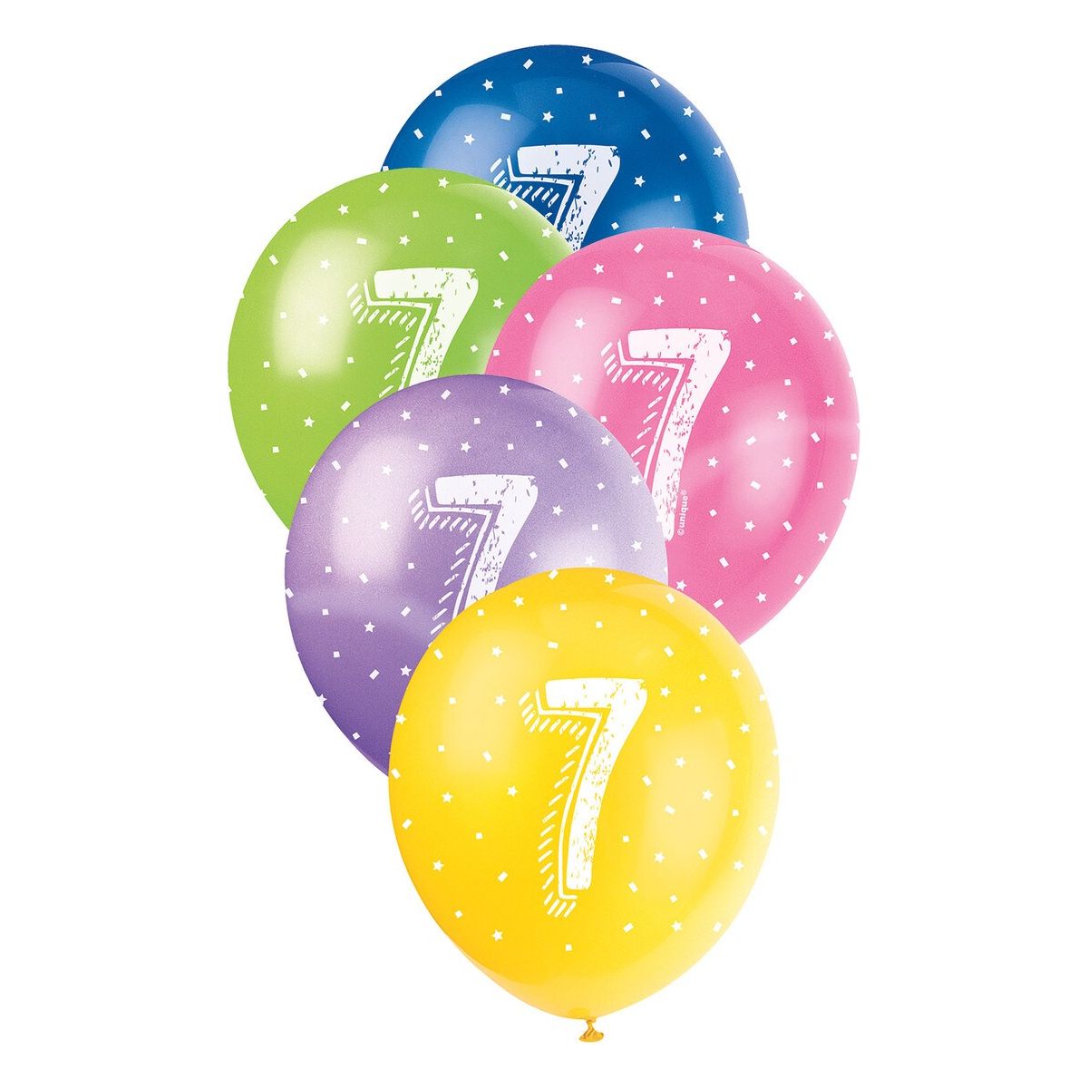 Number 7 Pearl Balloons - Assorted Colours - Dollars and Sense