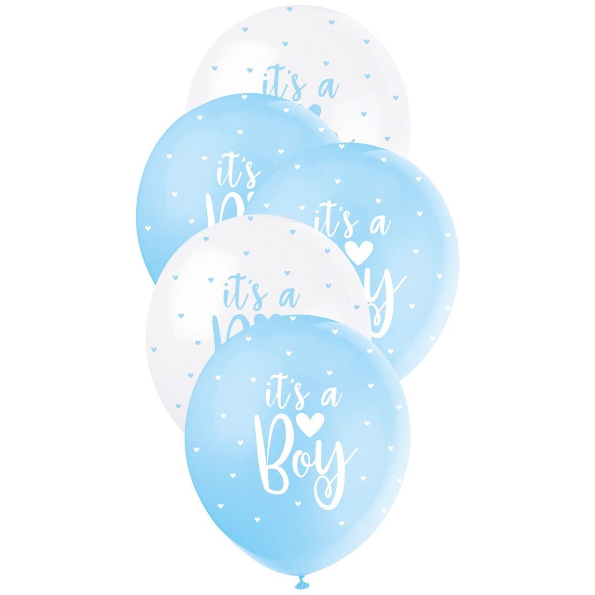 It's a Boy Pearl Balloons - Blue & White - Dollars and Sense