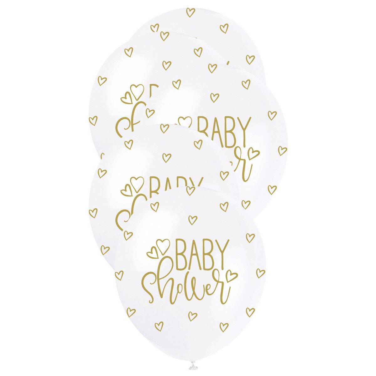 Baby Shower Pearl Balloons - Gold - Dollars and Sense