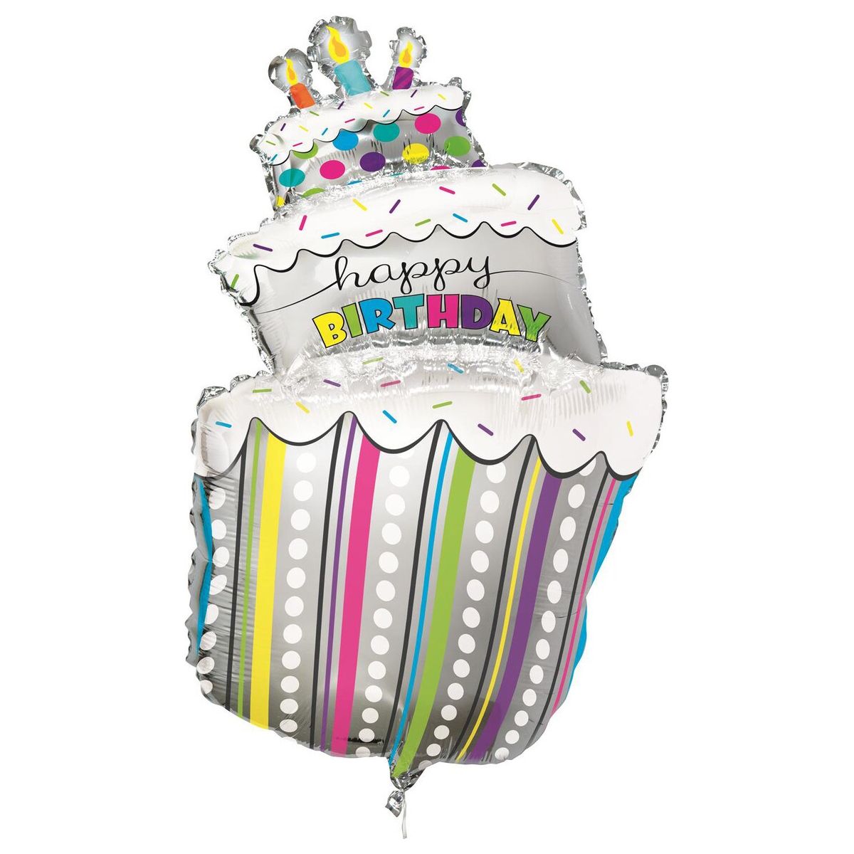Giant Foil Balloon - Birthday Cake - Dollars and Sense