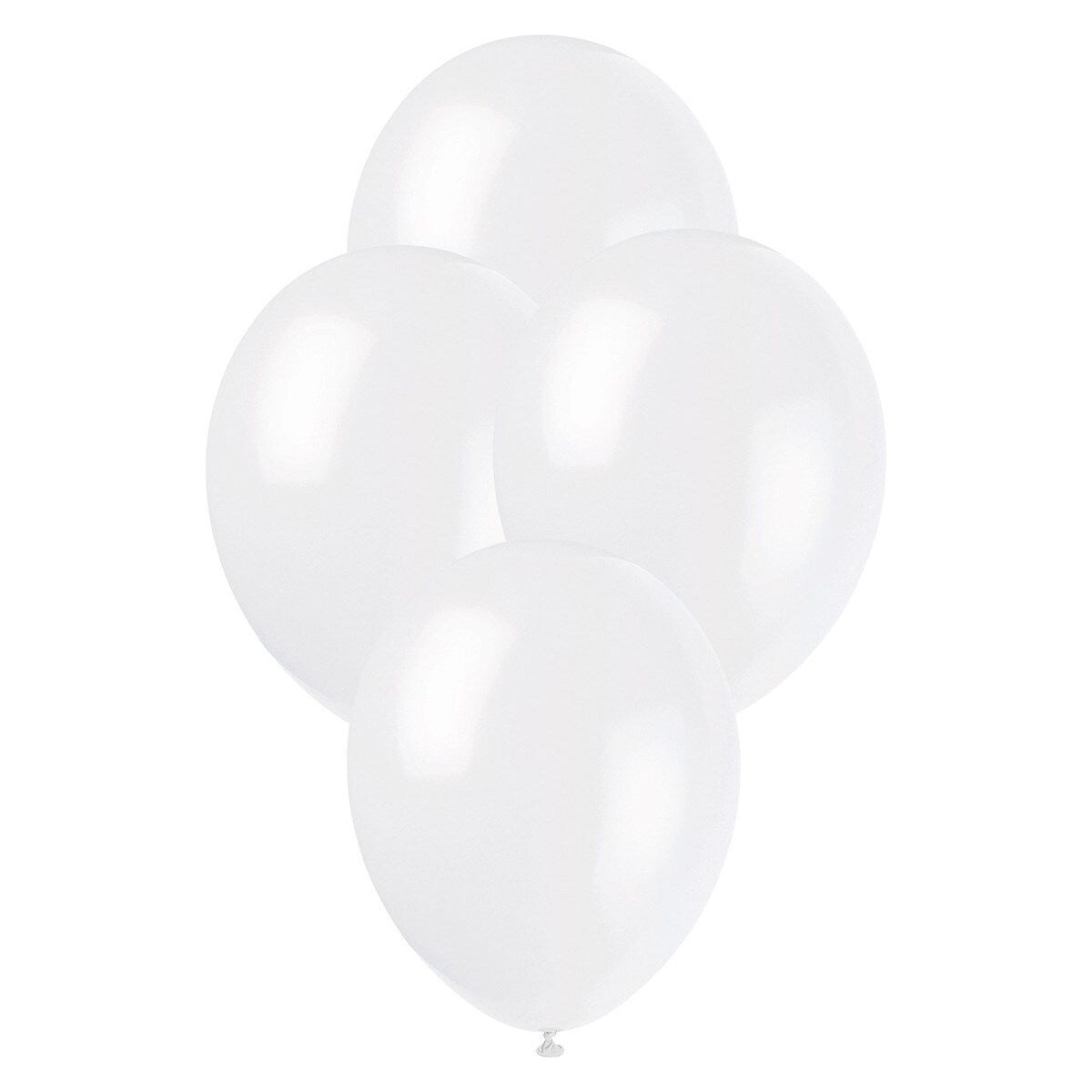 Premium Pearl Latex Balloons - White Linen - Dollars and Sense