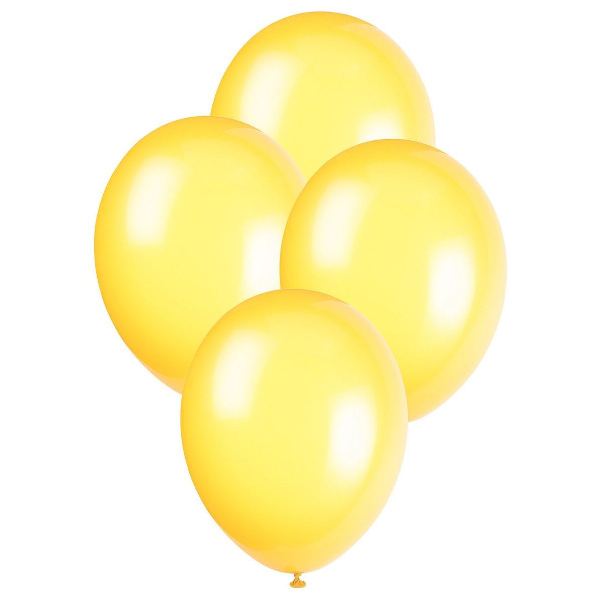 Premium Crystal Latex Balloons - Lemon Yellow - Dollars and Sense