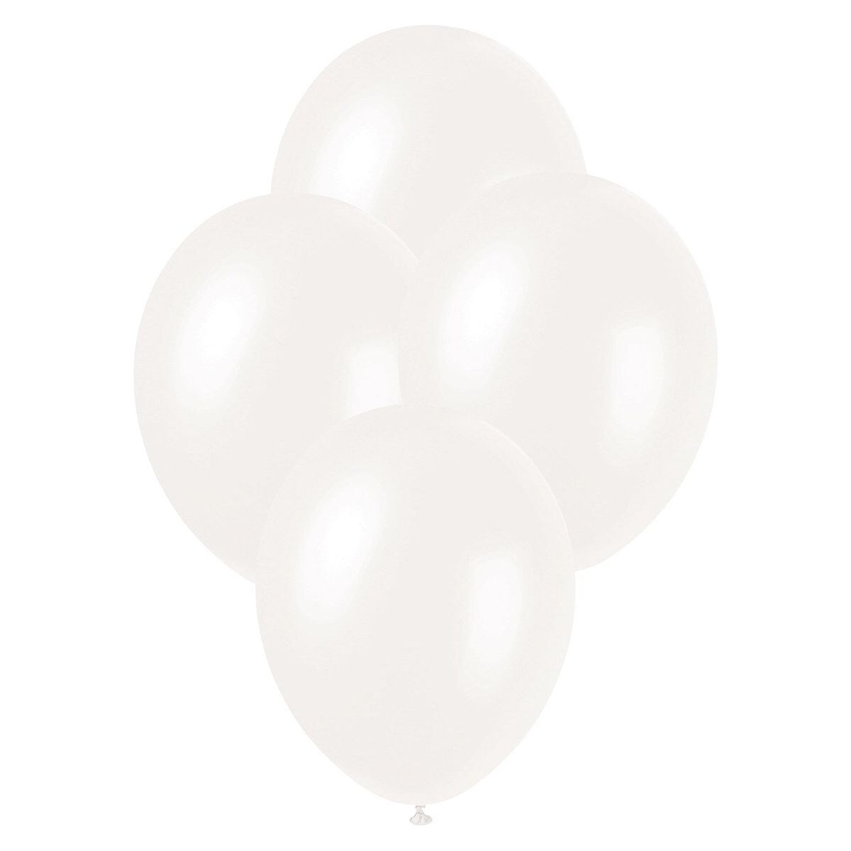 Premium Pearl Latex Balloons - Iridescent White - Dollars and Sense