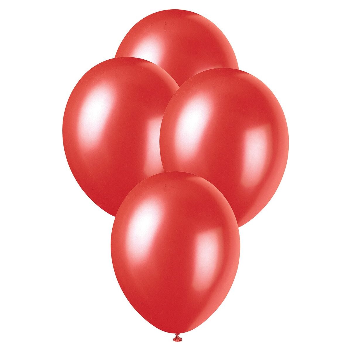 Premium Pearl Latex Balloons - Flame Red - Dollars and Sense