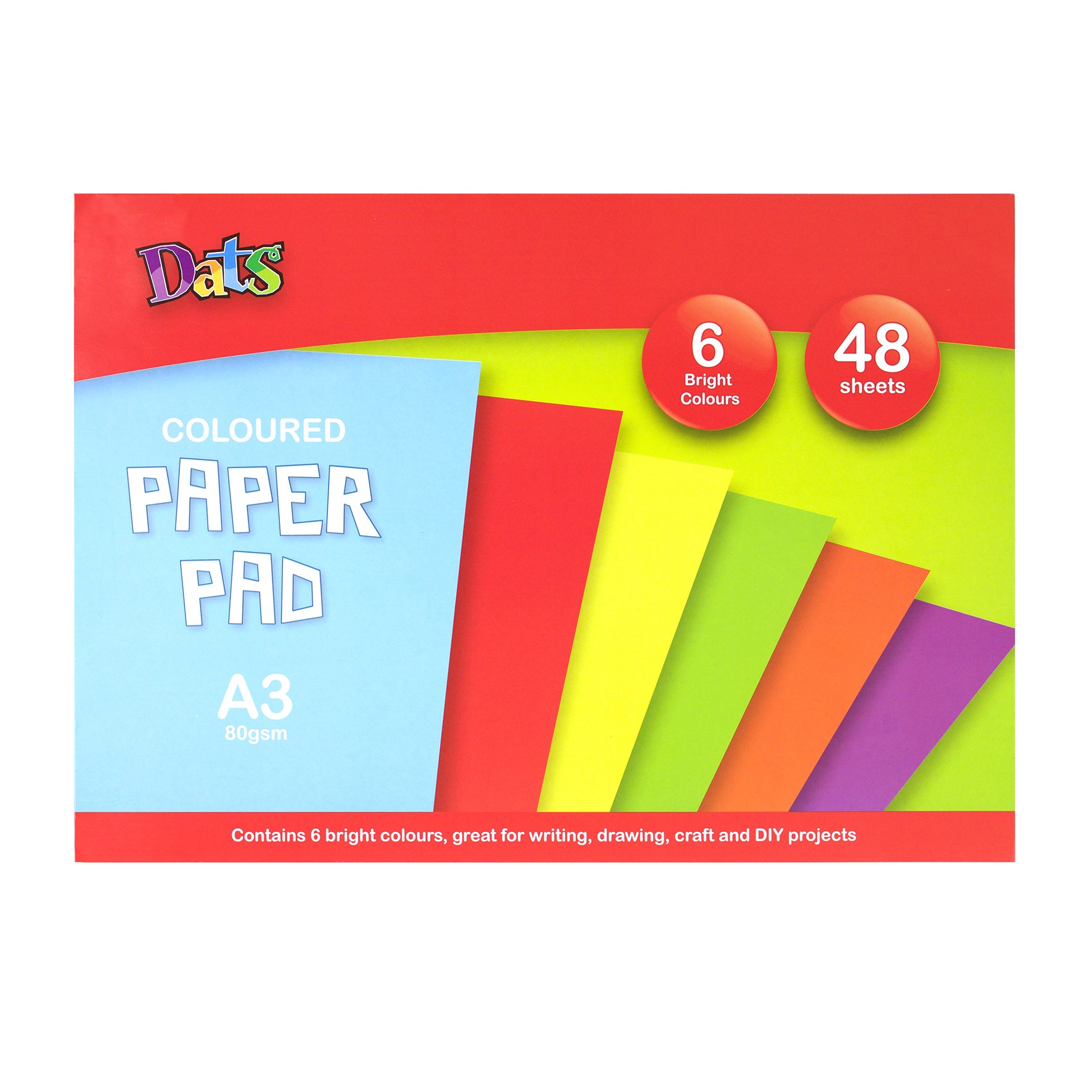 Paper Pad - Bright Colours - Dollars and Sense