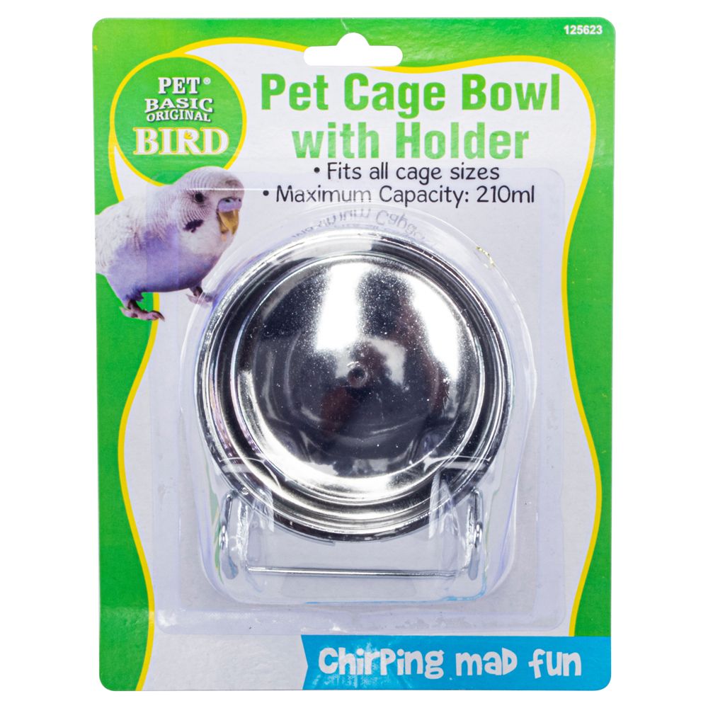Bird Cage Bowl With Holder - Dollars and Sense