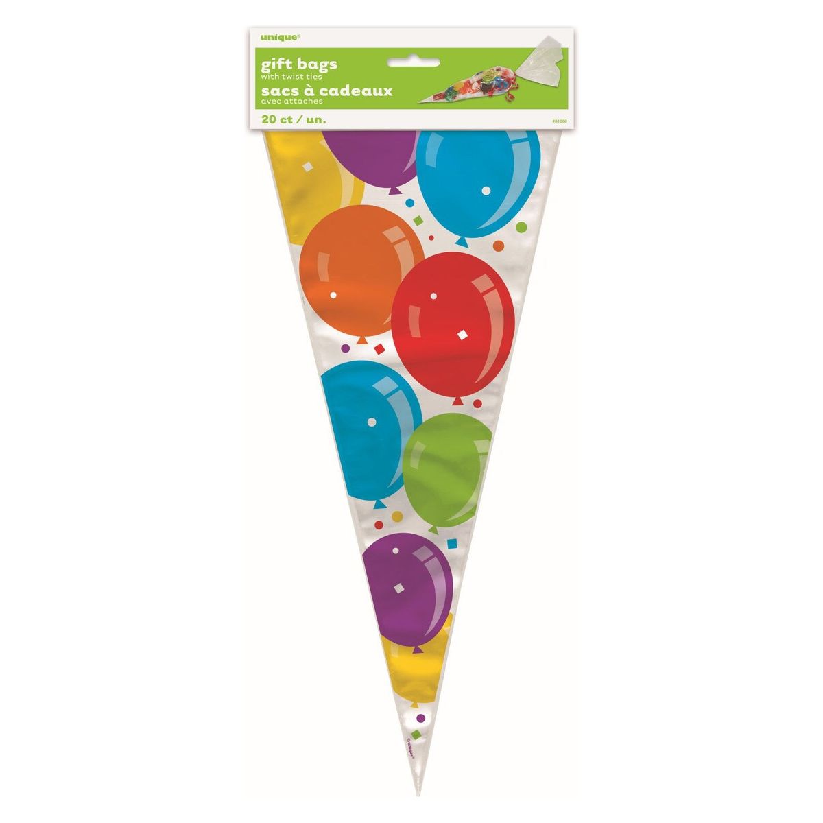 Cone Cello Party Loot Bags - Balloons - Dollars and Sense